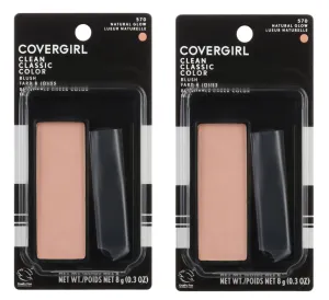 Pack of 2 CoverGirl Clean Classic Color Blush, Natural Glow 570