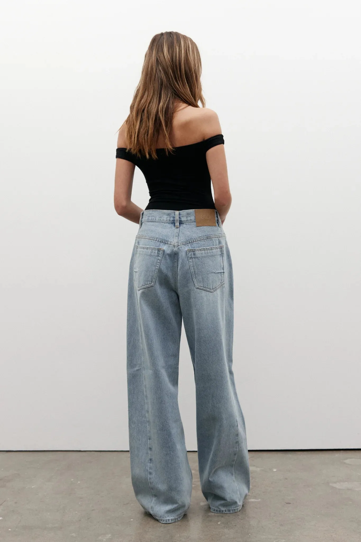 PALACE FOLD WAIST JEAN - SUNDAY BLUE