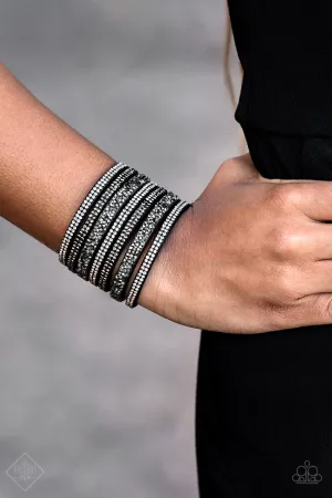 Paparazzi Rebellious Shine Bracelet Black