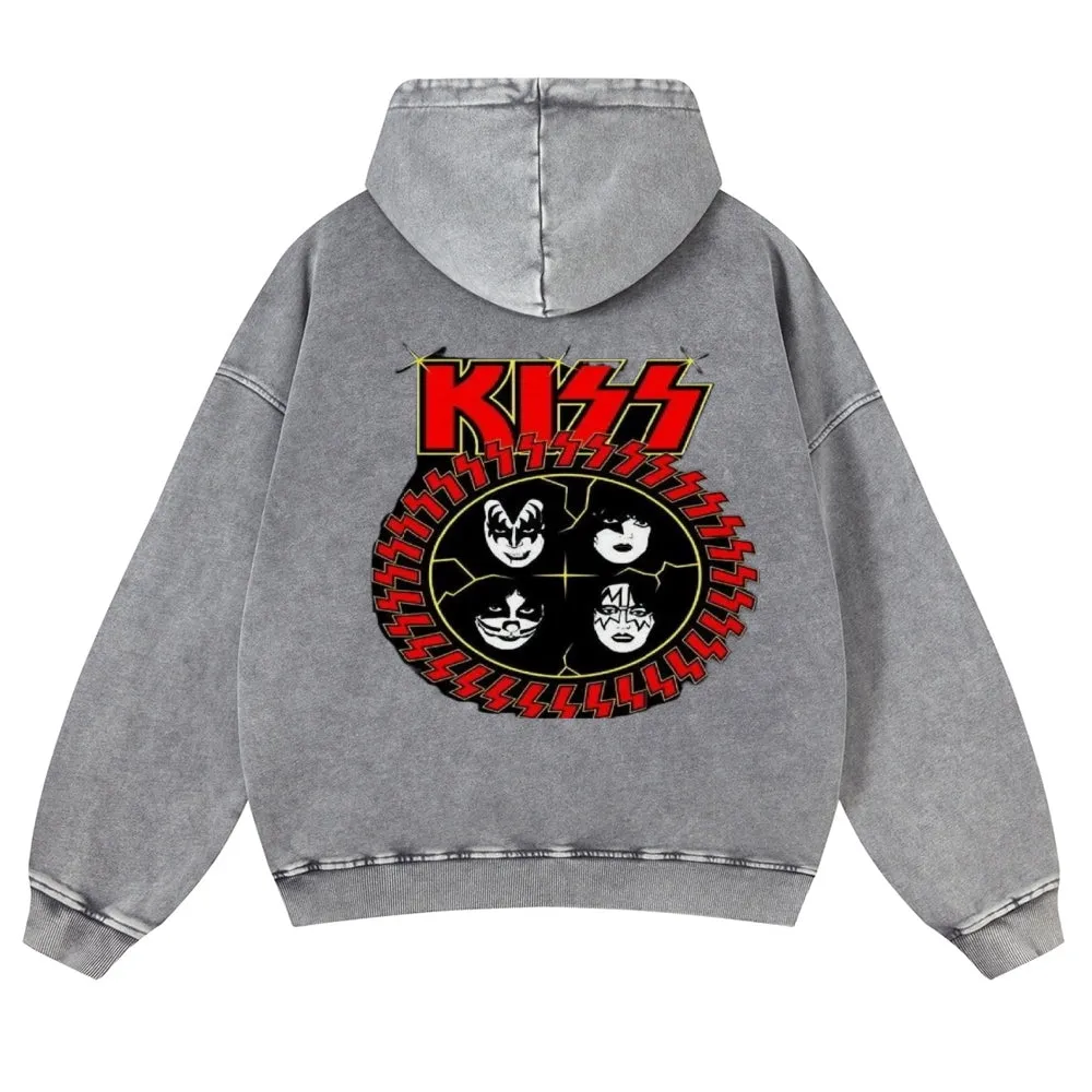 Parihar Men's Rock Band Pullover Hoodies