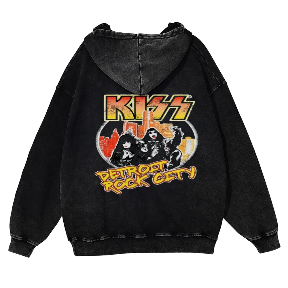 Parihar Men's Rock Band Pullover Hoodies
