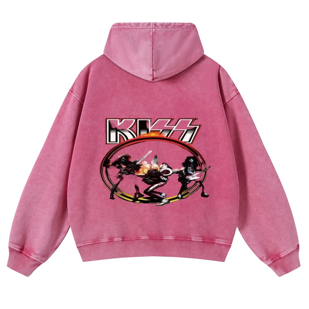 Parihar Men's Rock Band Pullover Hoodies