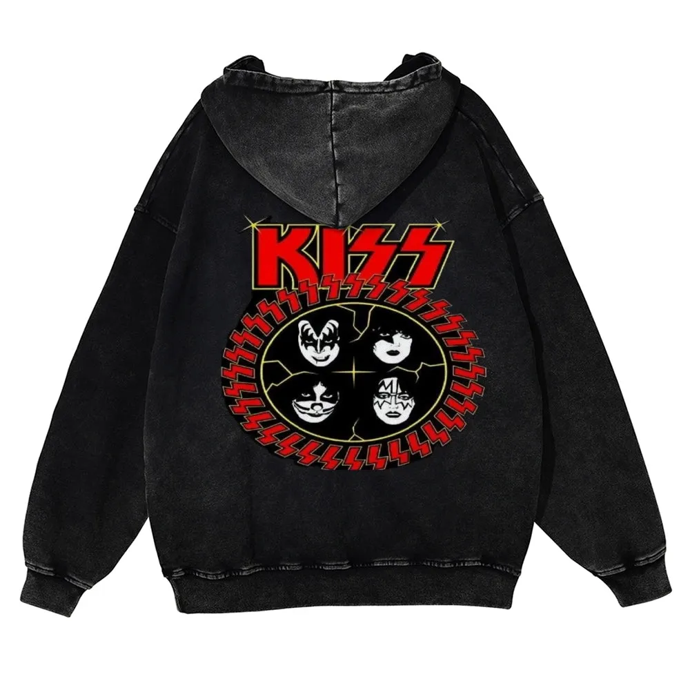 Parihar Men's Rock Band Pullover Hoodies