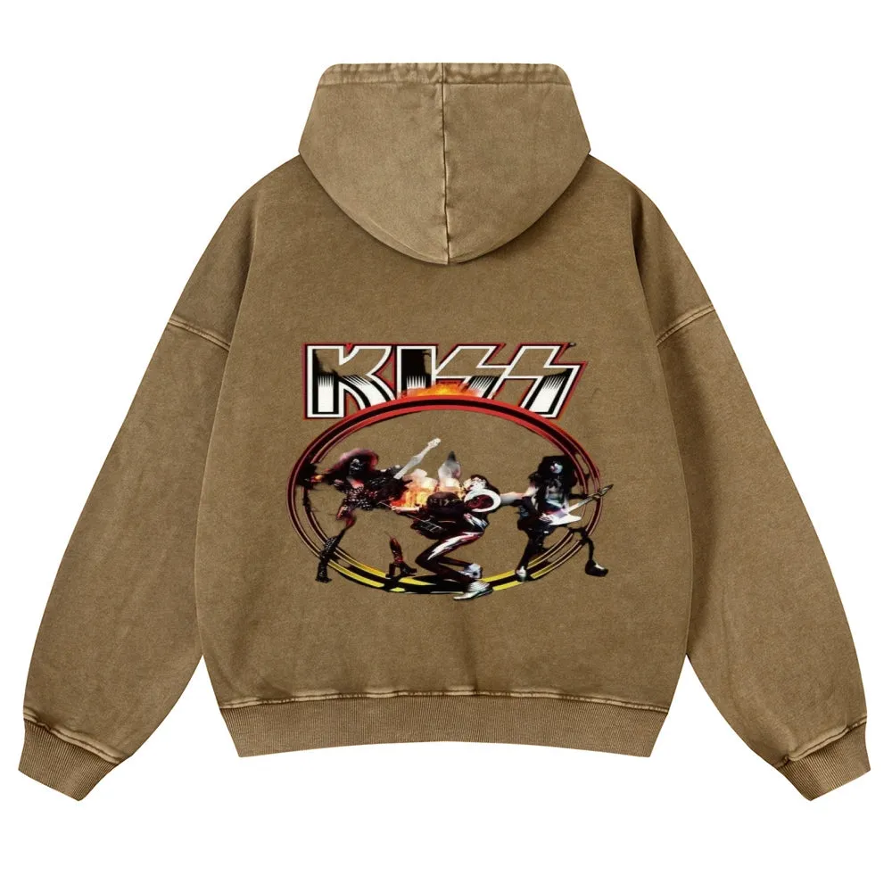Parihar Men's Rock Band Pullover Hoodies