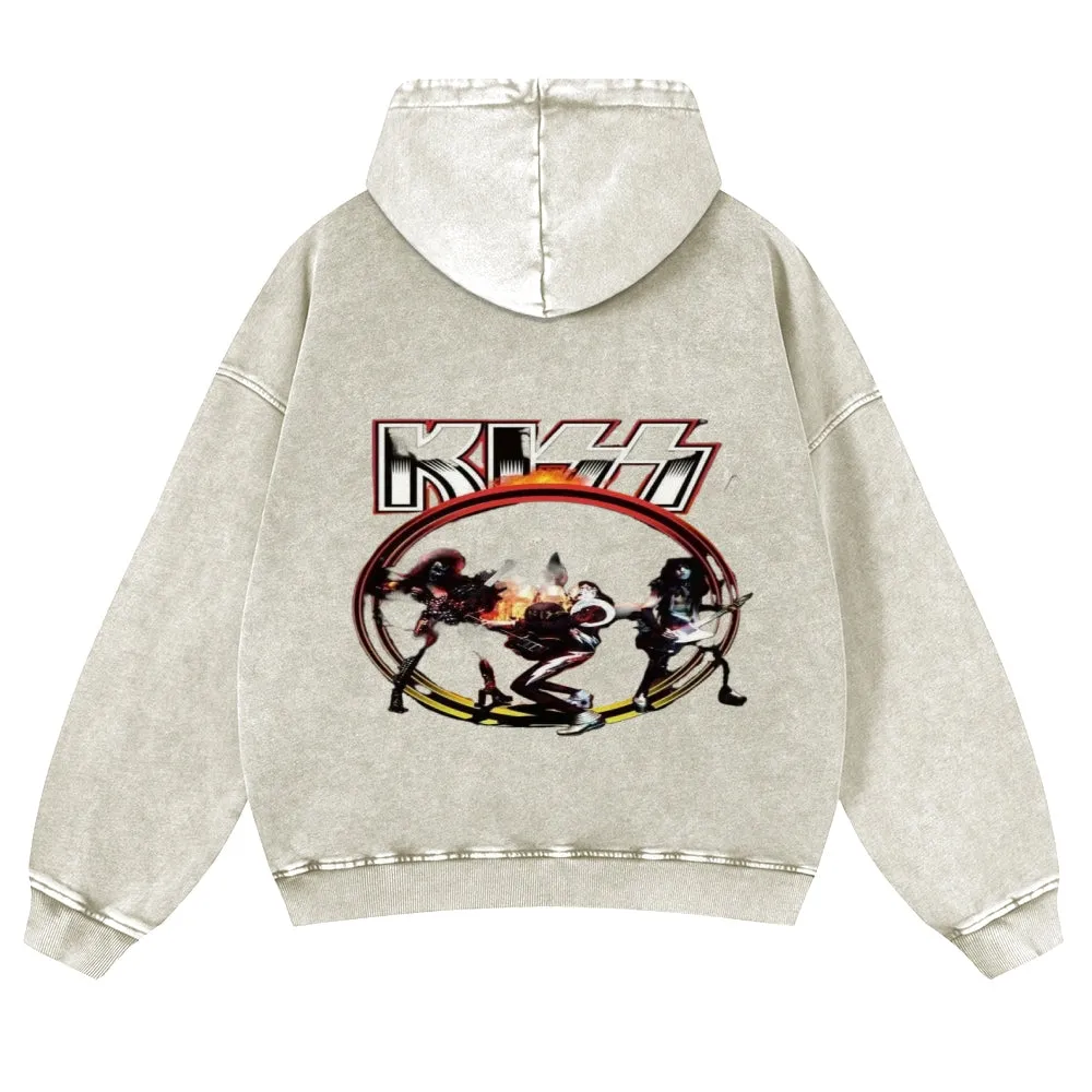 Parihar Men's Rock Band Pullover Hoodies