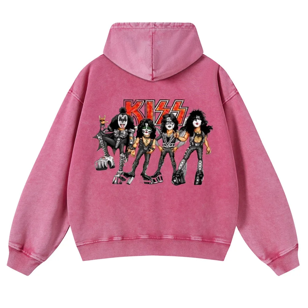Parihar Men's Rock Band Pullover Hoodies