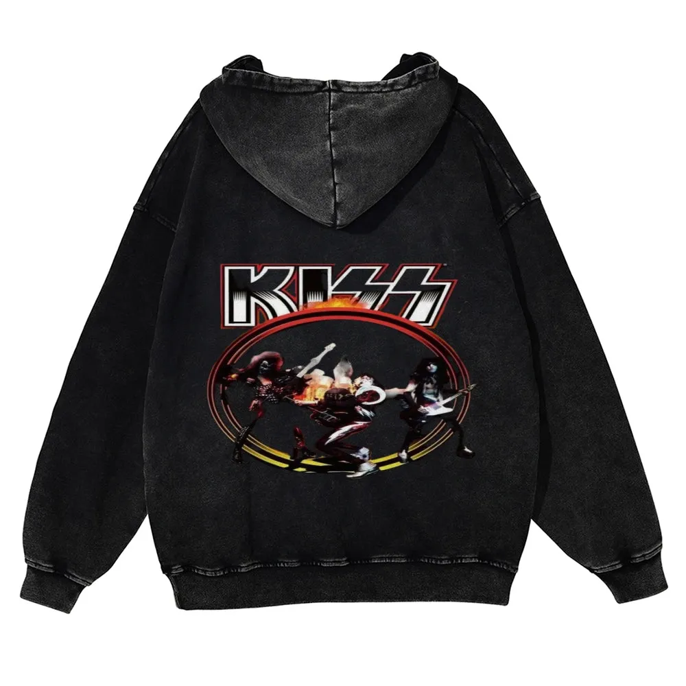 Parihar Men's Rock Band Pullover Hoodies
