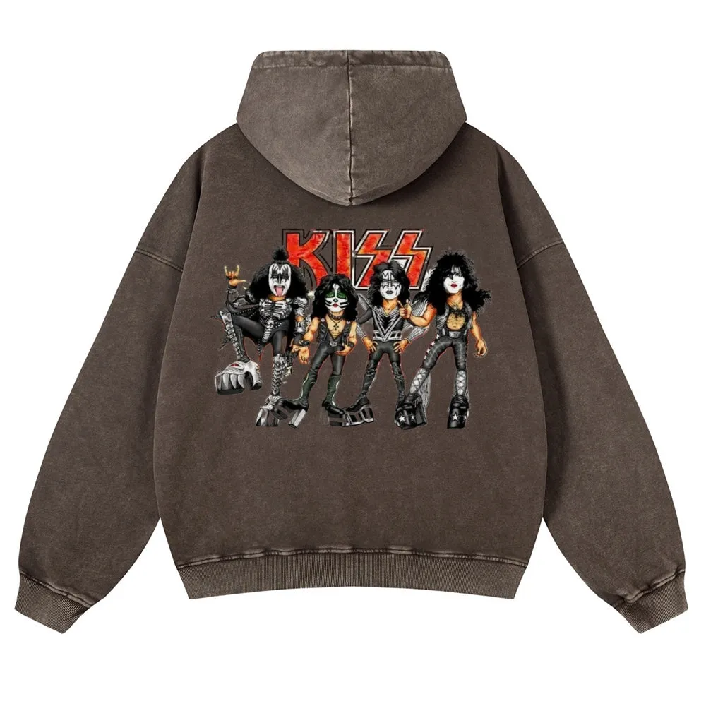 Parihar Men's Rock Band Pullover Hoodies