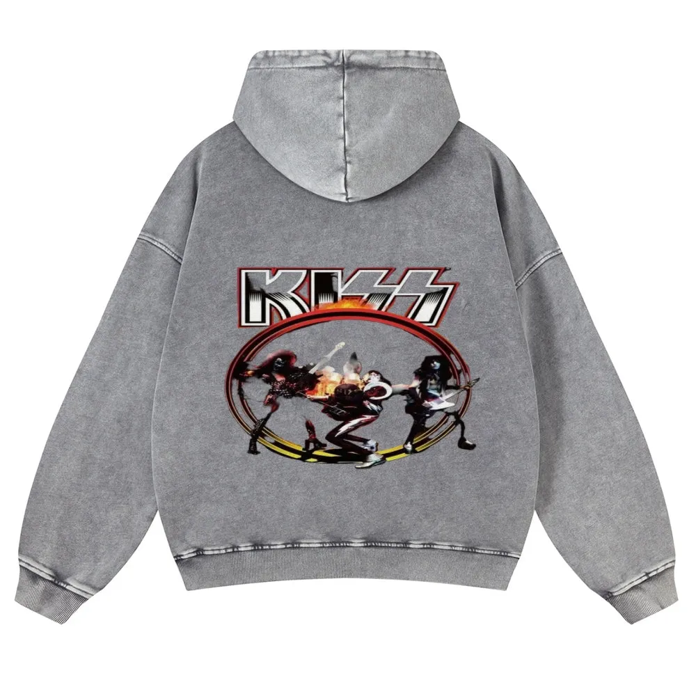 Parihar Men's Rock Band Pullover Hoodies