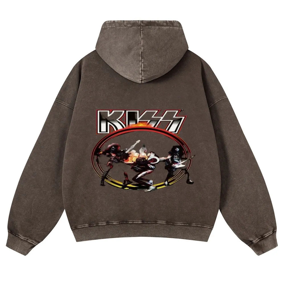 Parihar Men's Rock Band Pullover Hoodies