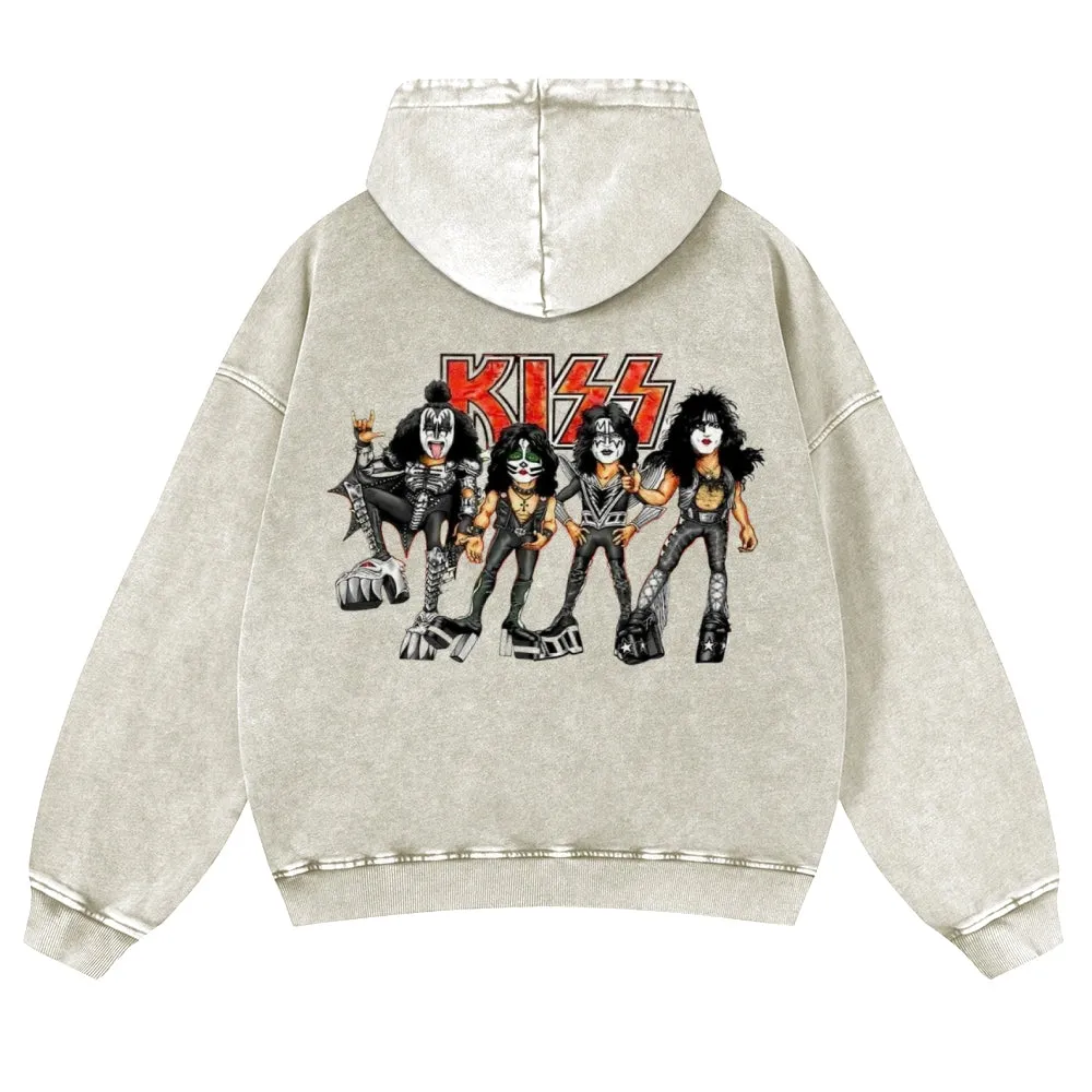 Parihar Men's Rock Band Pullover Hoodies