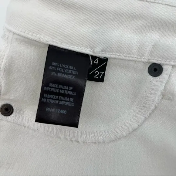 Parker Smith Skinny Jeans Eternal White Size 4/27