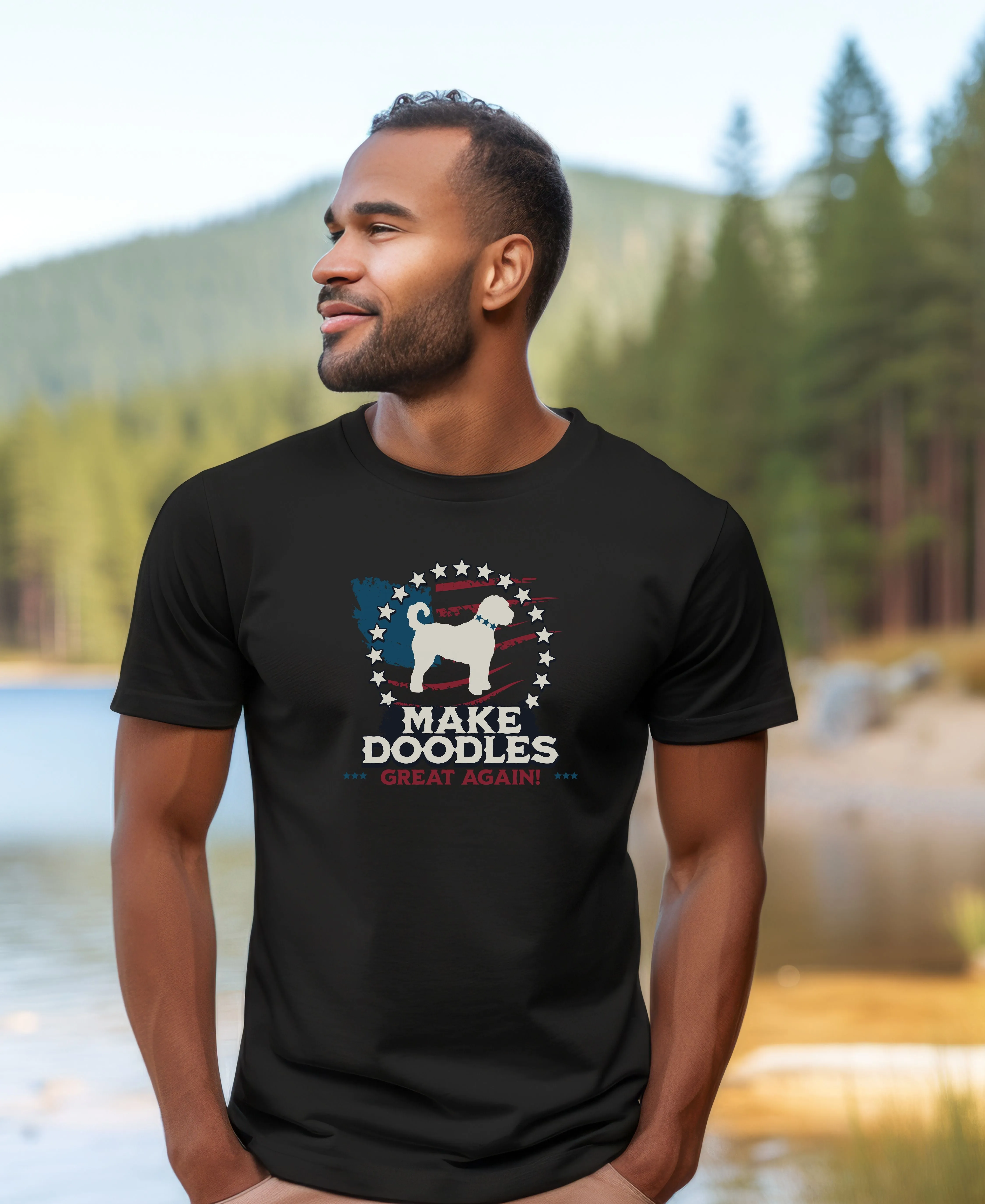 Patriotic Dog Goldendoodle Election Shirt Red White and Blue Dog Lover Funny Dog Shirt Pet Humor Goldendoodle