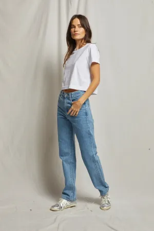 Perfect White Tee Cher Ringspun Cotton Crew