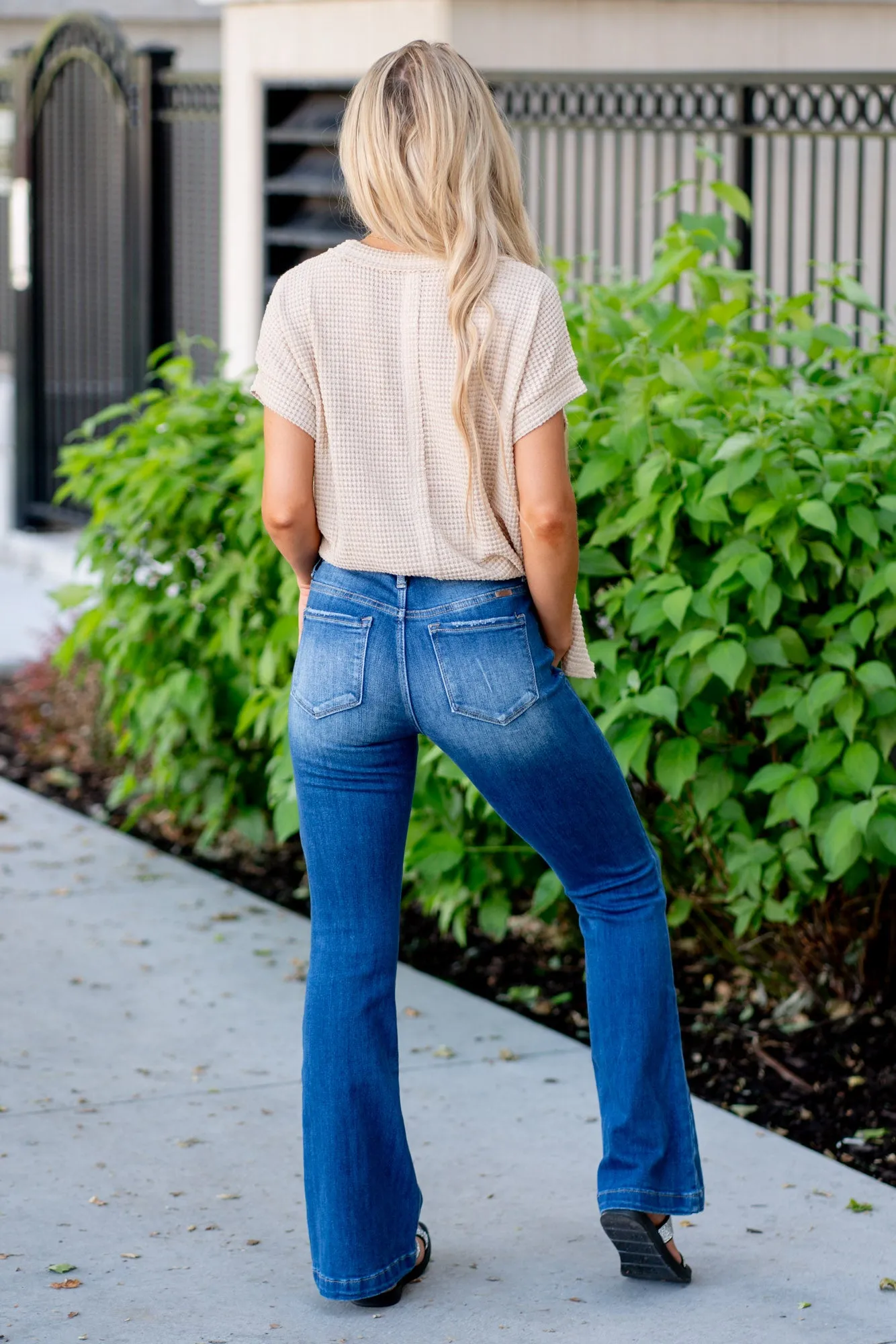 Petite Annie Mid Rise Flare