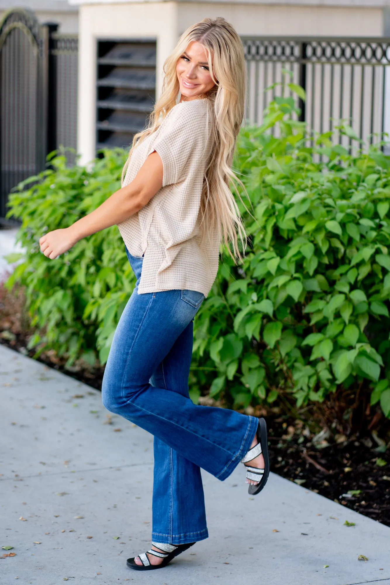 Petite Annie Mid Rise Flare