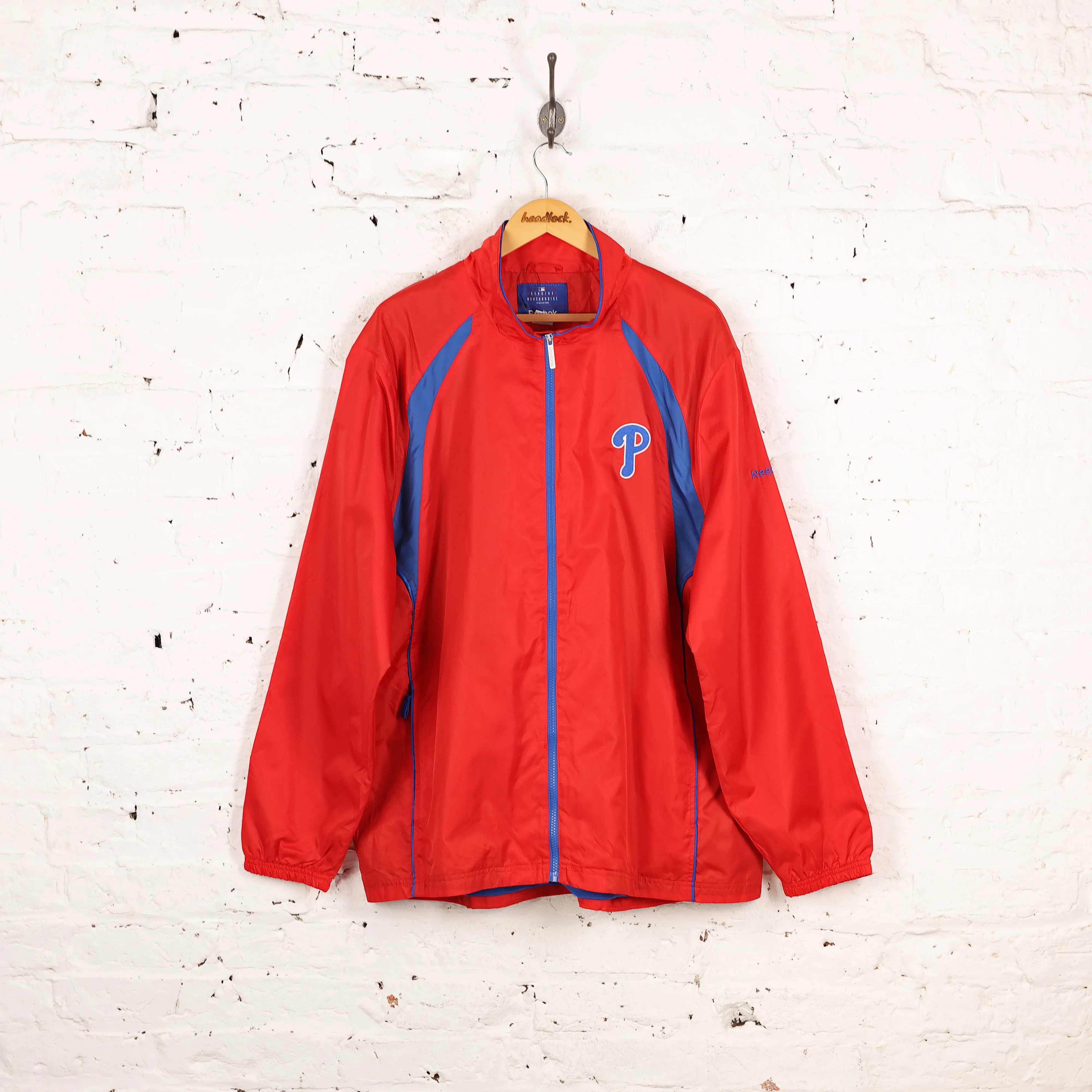 Philadelphia Phillies Baseball Reebok Jacket - Red - XL