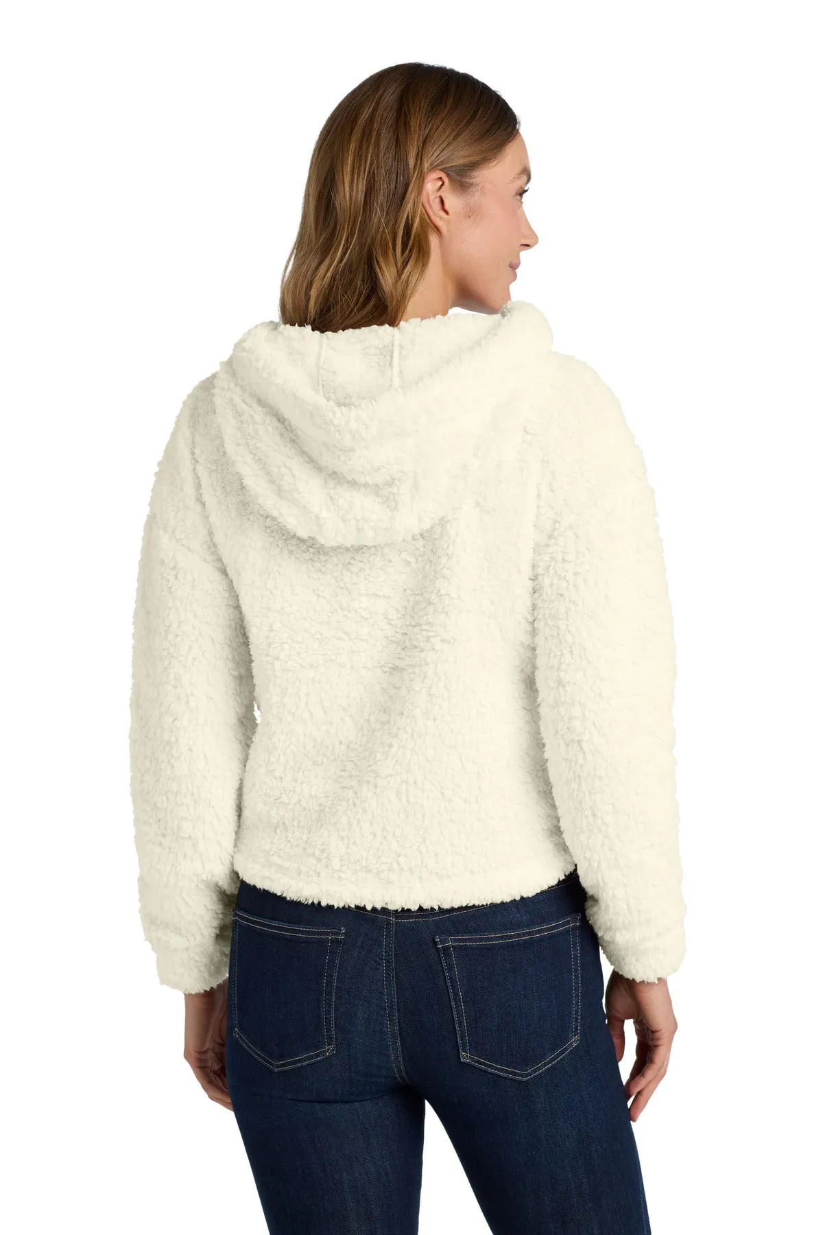 Port Authority  Women's Cozy Fleece Hoodie. L132 Marshmallow