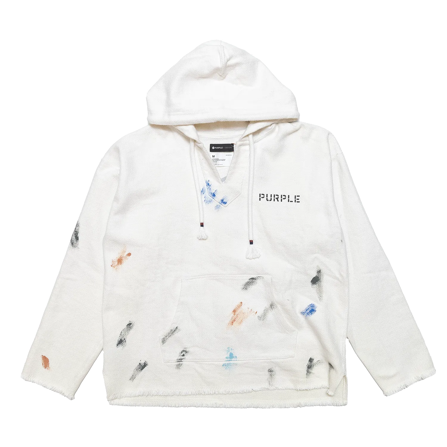 Purple Brand Cotton Ecru Summer Rain Beach Hoody
