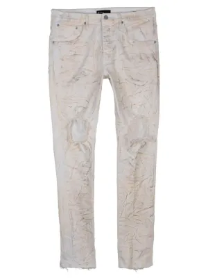 Purple Brand Resin Blowout Skinny Jeans White Dirty Resin