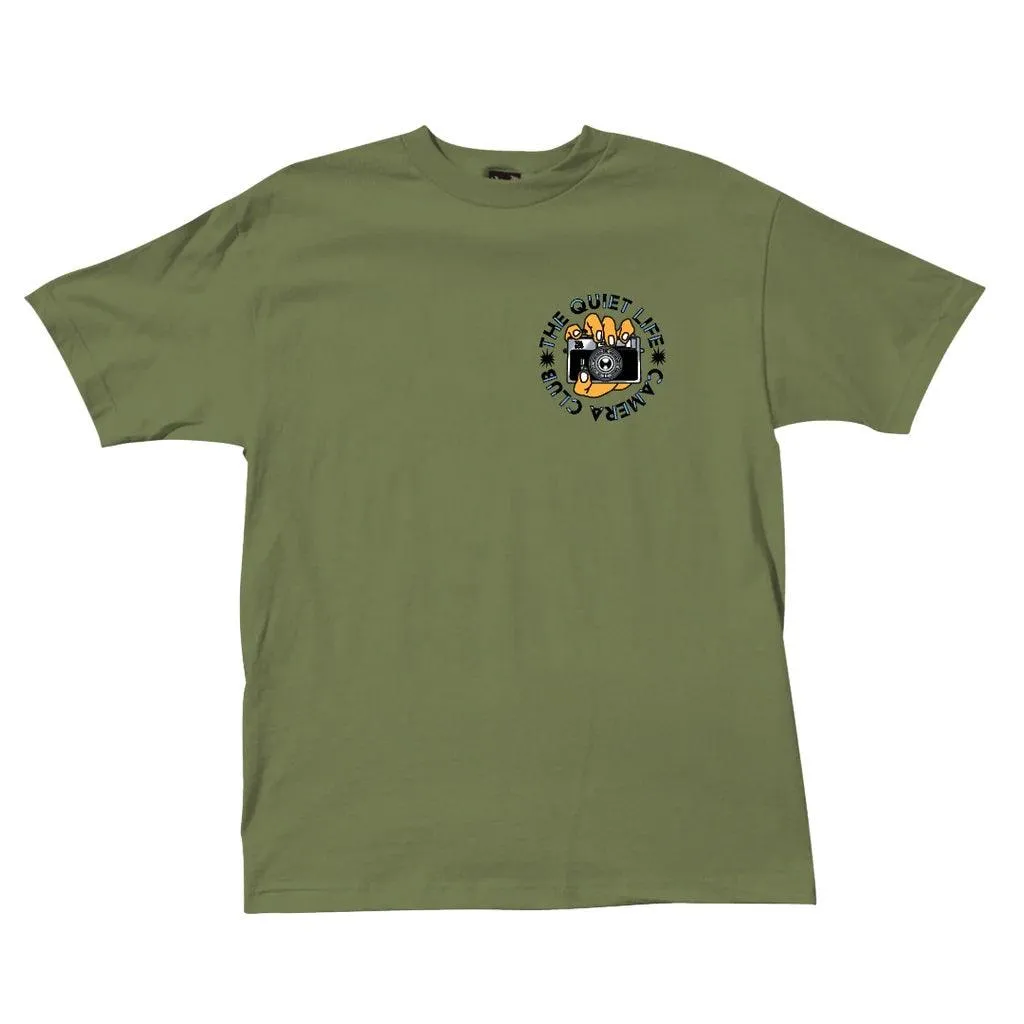 QUIET LIFE Camera Club Burst Tee Army