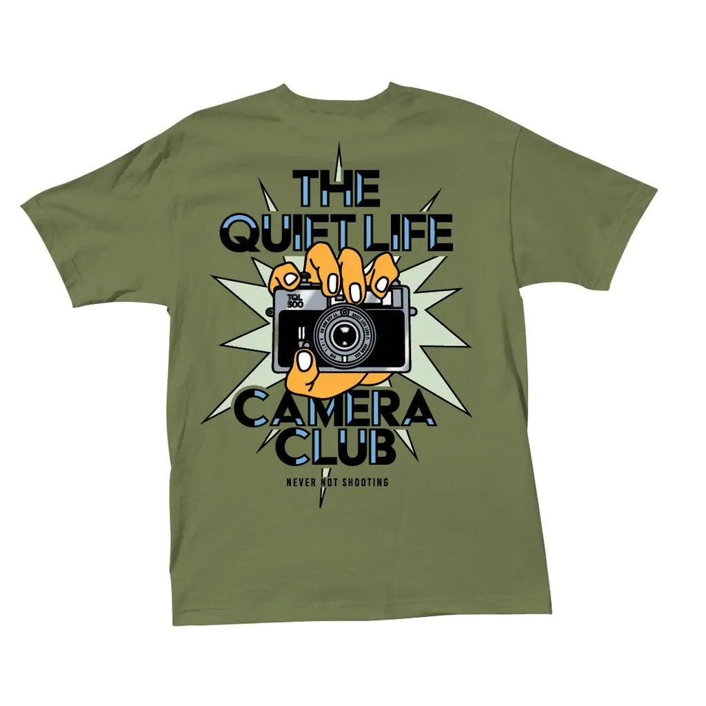 QUIET LIFE Camera Club Burst Tee Army