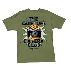 QUIET LIFE Camera Club Burst Tee Army