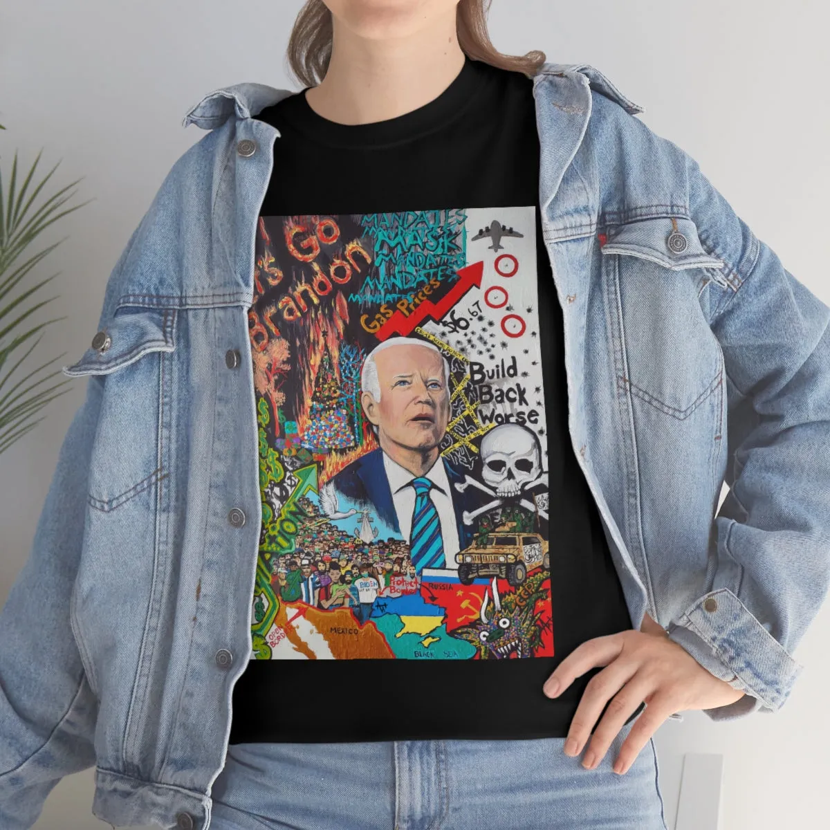 "Let's Go Brandon, Build Back Worse" Unisex T-Shirt