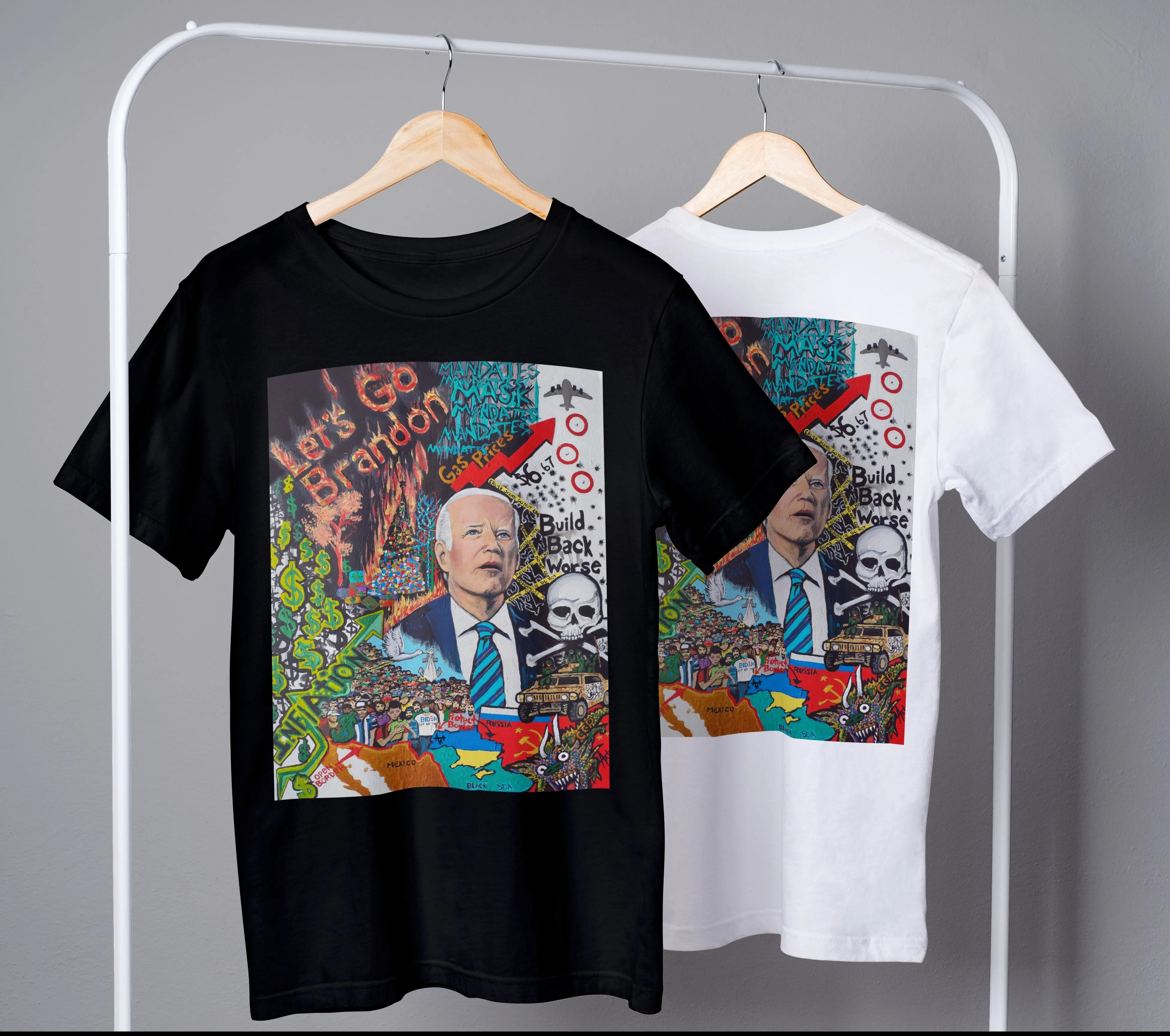 "Let's Go Brandon, Build Back Worse" Unisex T-Shirt