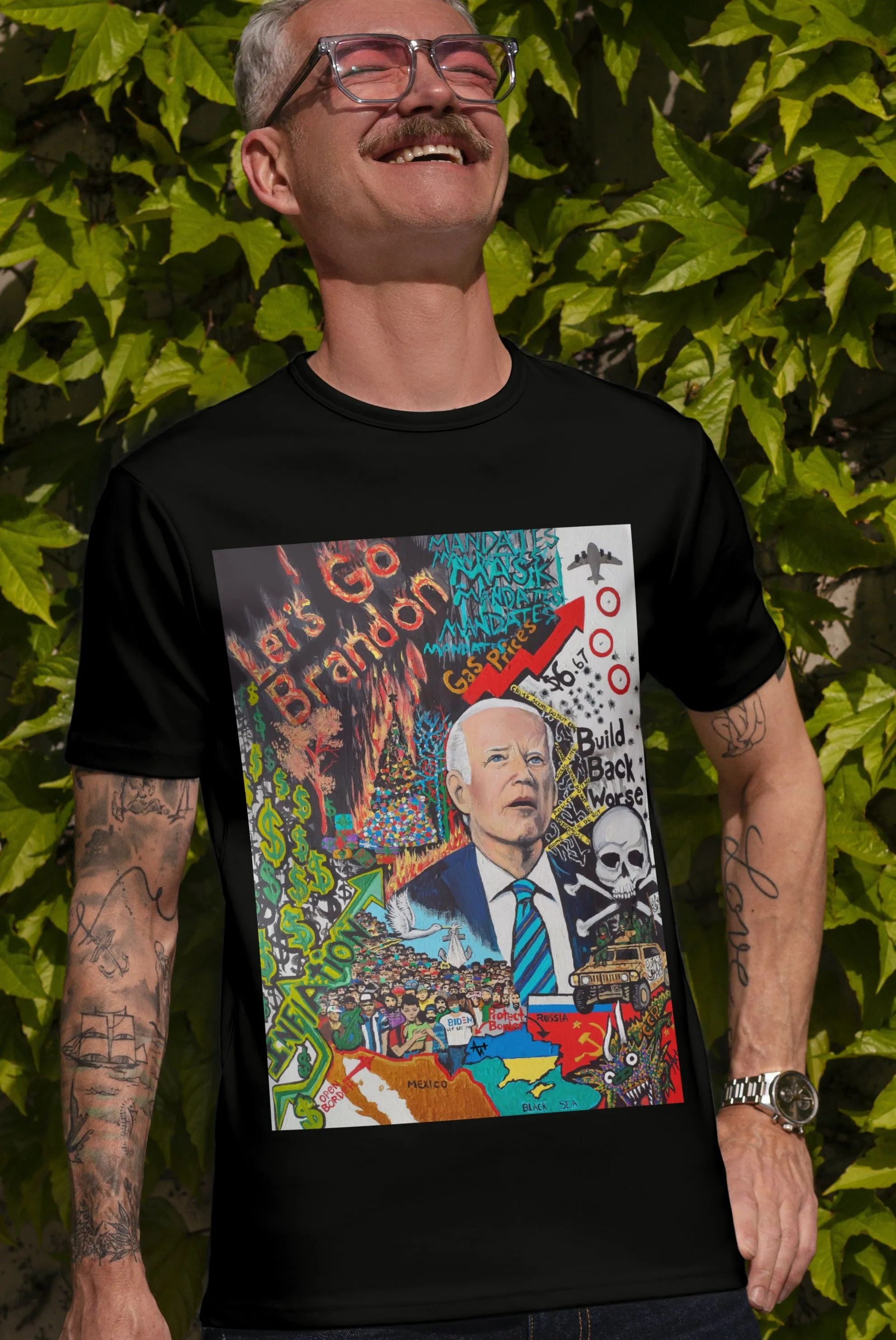 "Let's Go Brandon, Build Back Worse" Unisex T-Shirt