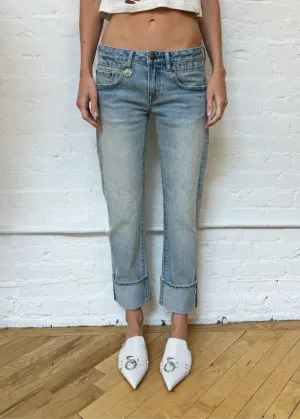 R13 Cuffed Boy Straight Jean