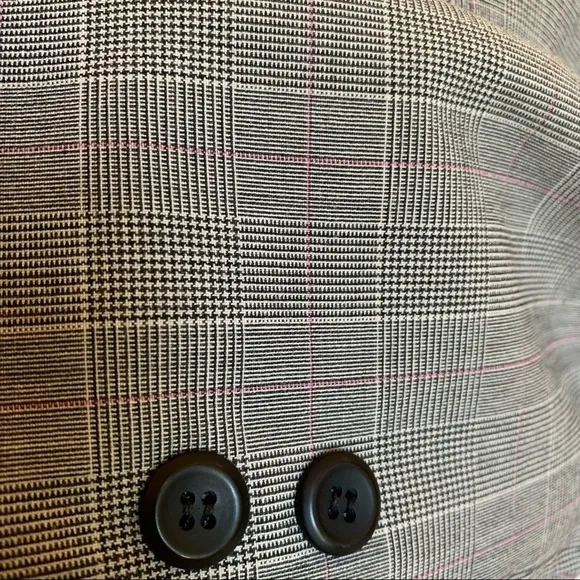 RAFAELLA plaid jacket minimalist neutral classic