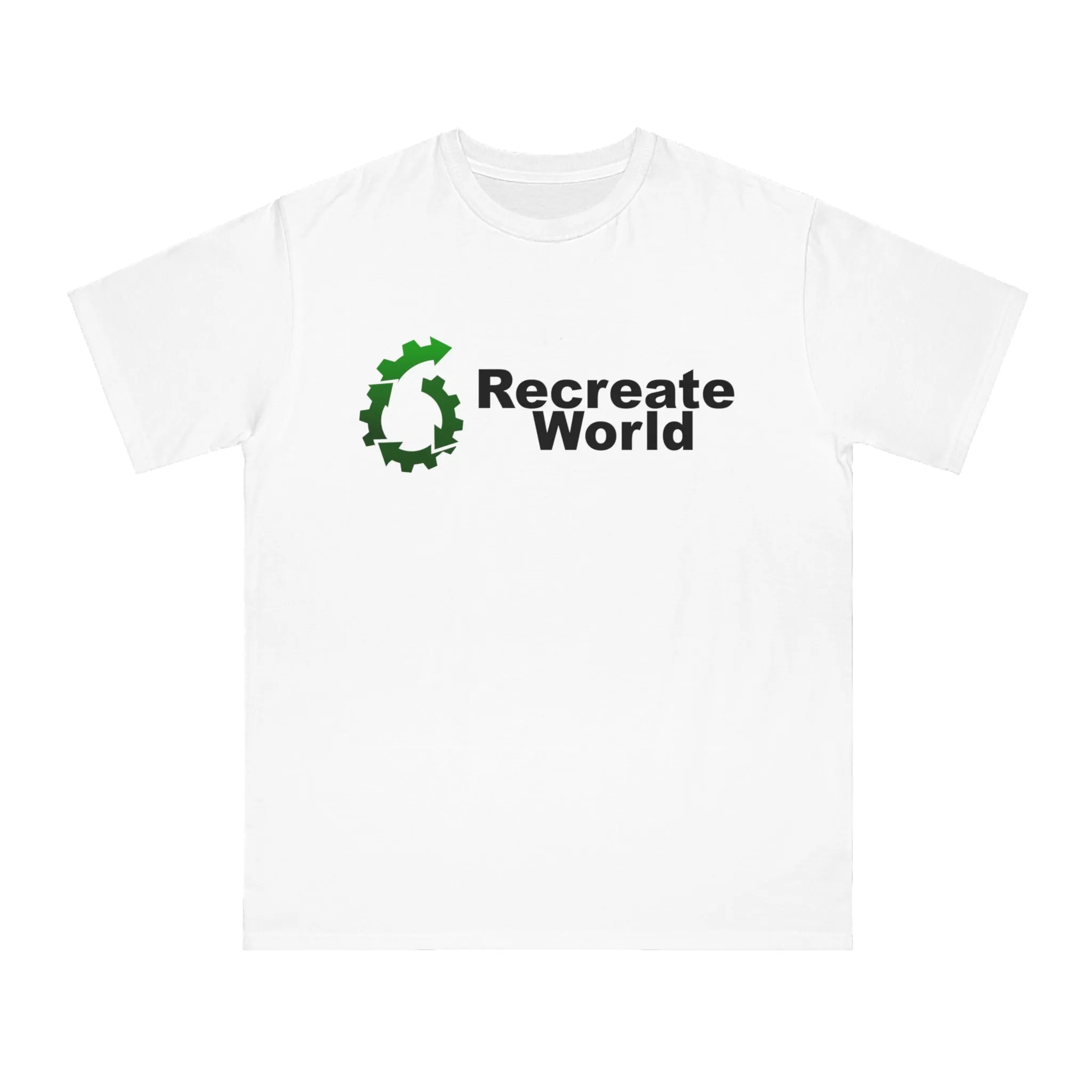 Recreate World Logo - 100% Certified Organic Cotton T-Shirt (5 Colors - Men's)