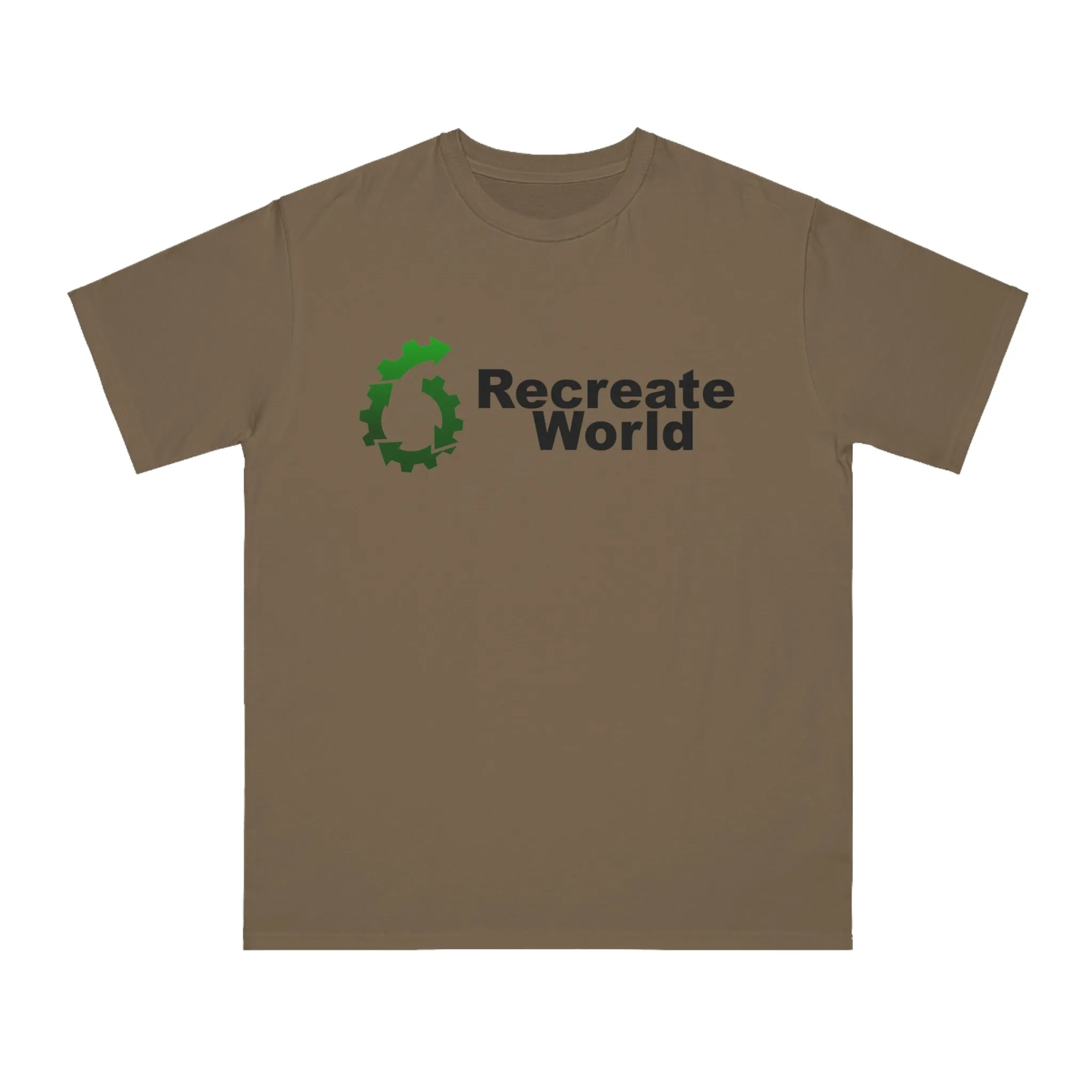 Recreate World Logo - 100% Certified Organic Cotton T-Shirt (5 Colors - Men's)