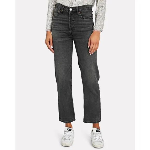 RE/DONE 70s High-Rise Stove Pipe Jeans size 23