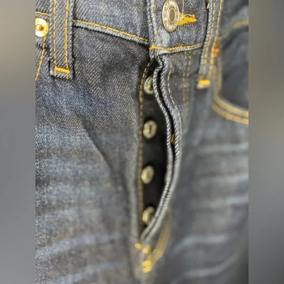 RE/DONE Ultra High Rise Stove Pipe Blue Jeans Frayed hem Raw hem Women’s size 25