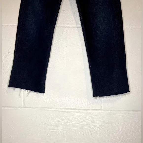 RE/DONE Ultra High Rise Stove Pipe Blue Jeans Frayed hem Raw hem Women’s size 25
