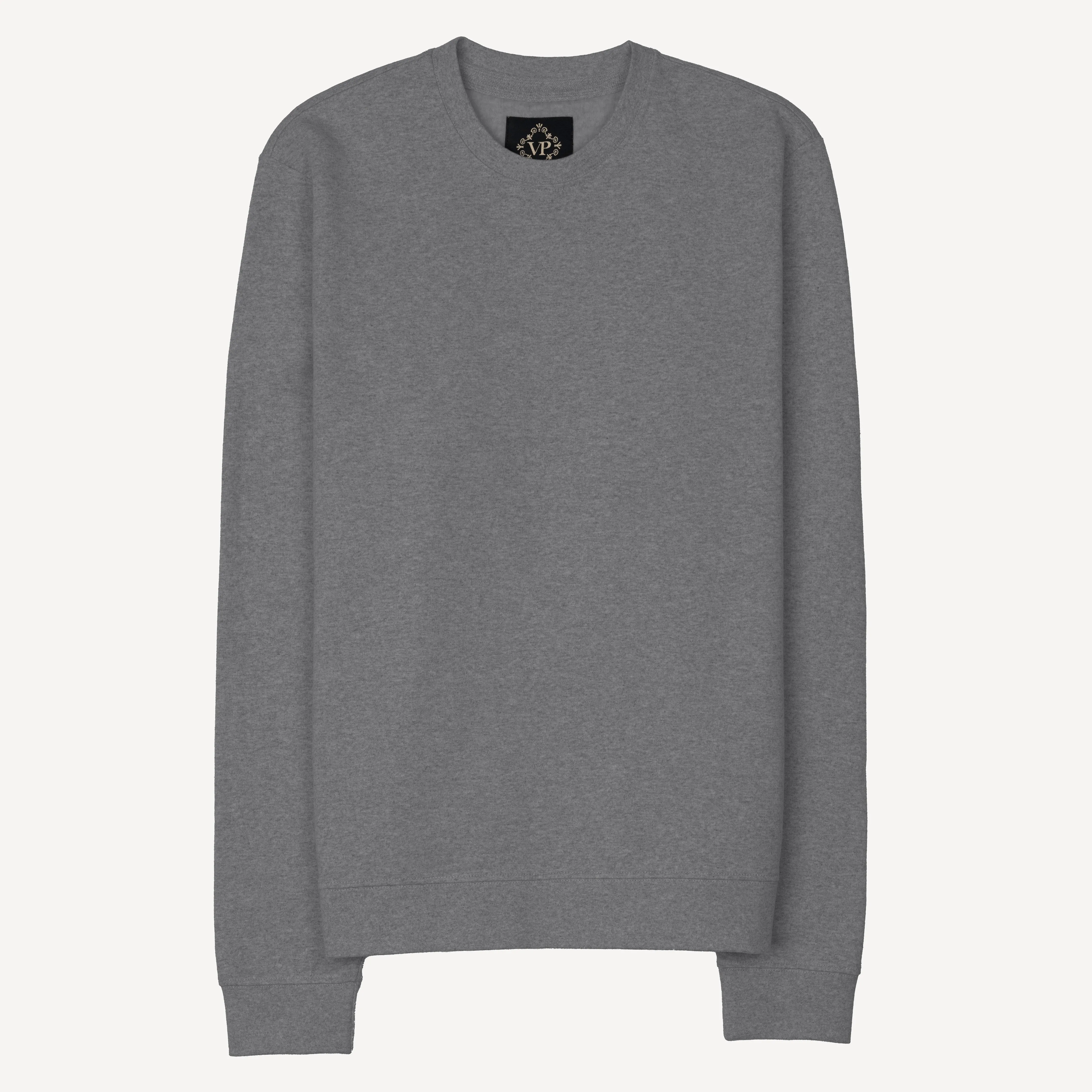 Retro Classic Crew Sweatshirt - Heather Grey