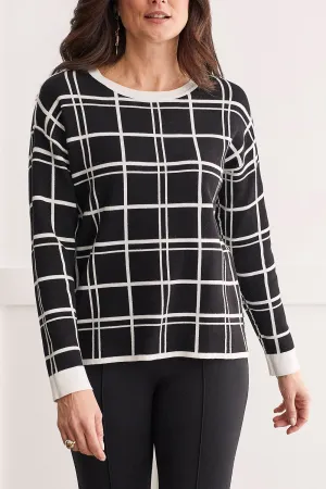 Reversible Window Pane Sweater