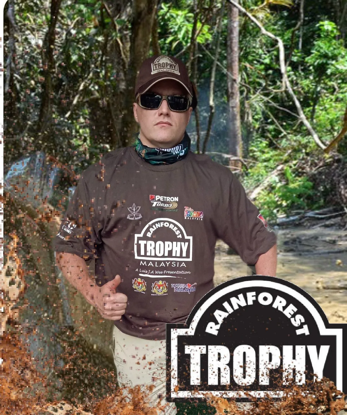 RFT - 2XL CHARCOAL COTTON T-SHIRT 2019 LTD RAINFOREST TROPHY
