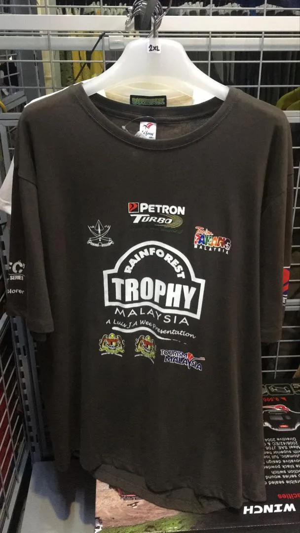 RFT - 2XL CHARCOAL COTTON T-SHIRT 2019 LTD RAINFOREST TROPHY