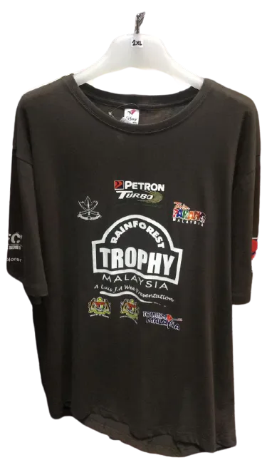 RFT - 2XL CHARCOAL COTTON T-SHIRT 2019 LTD RAINFOREST TROPHY