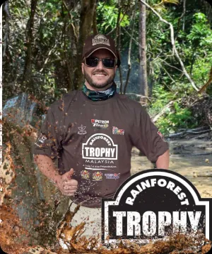 RFT - 2XL CHARCOAL COTTON T-SHIRT 2019 LTD RAINFOREST TROPHY