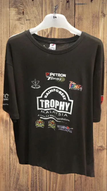 RFT - 2XL CHARCOAL COTTON T-SHIRT 2019 LTD RAINFOREST TROPHY
