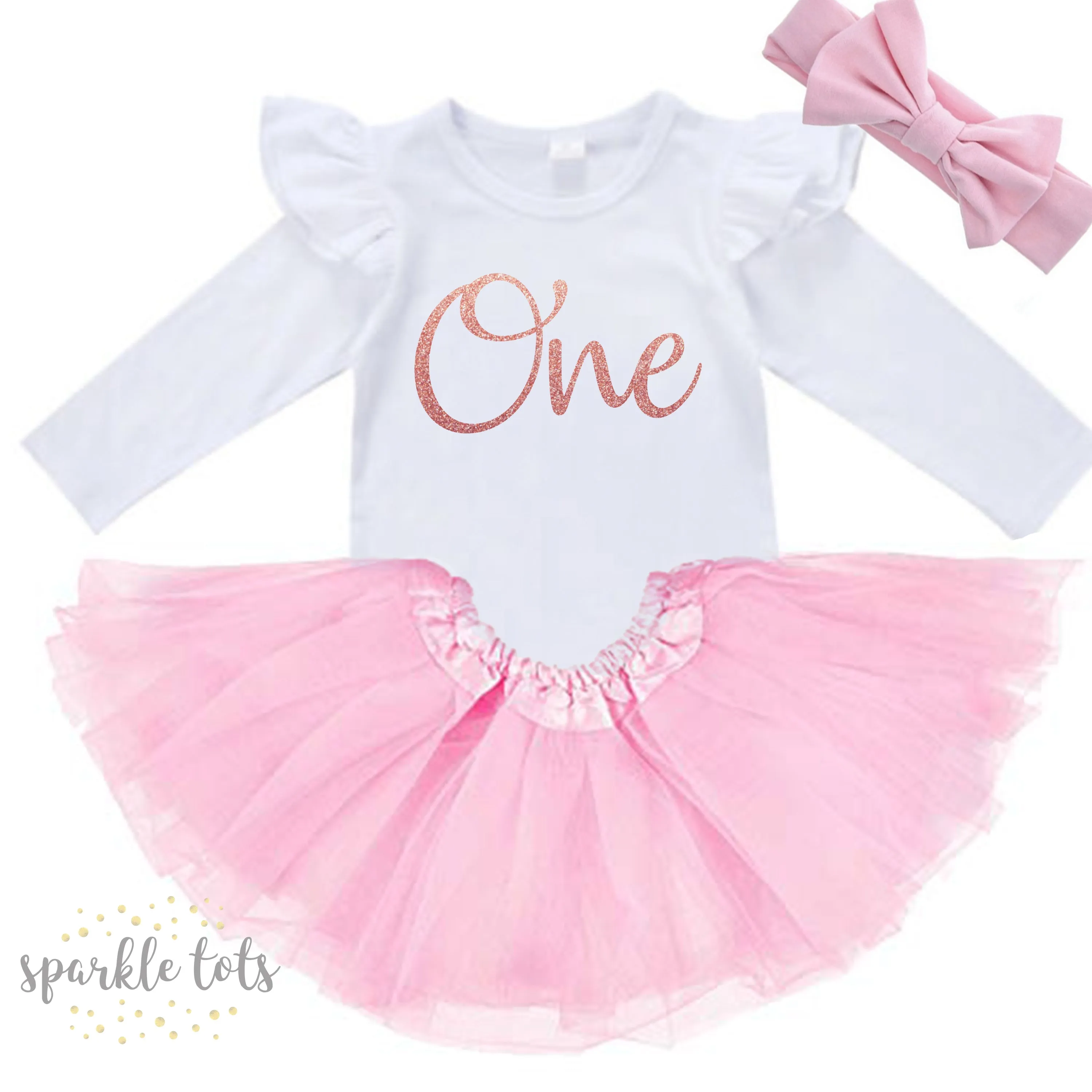 Ruffle 1st Birthday Outfit