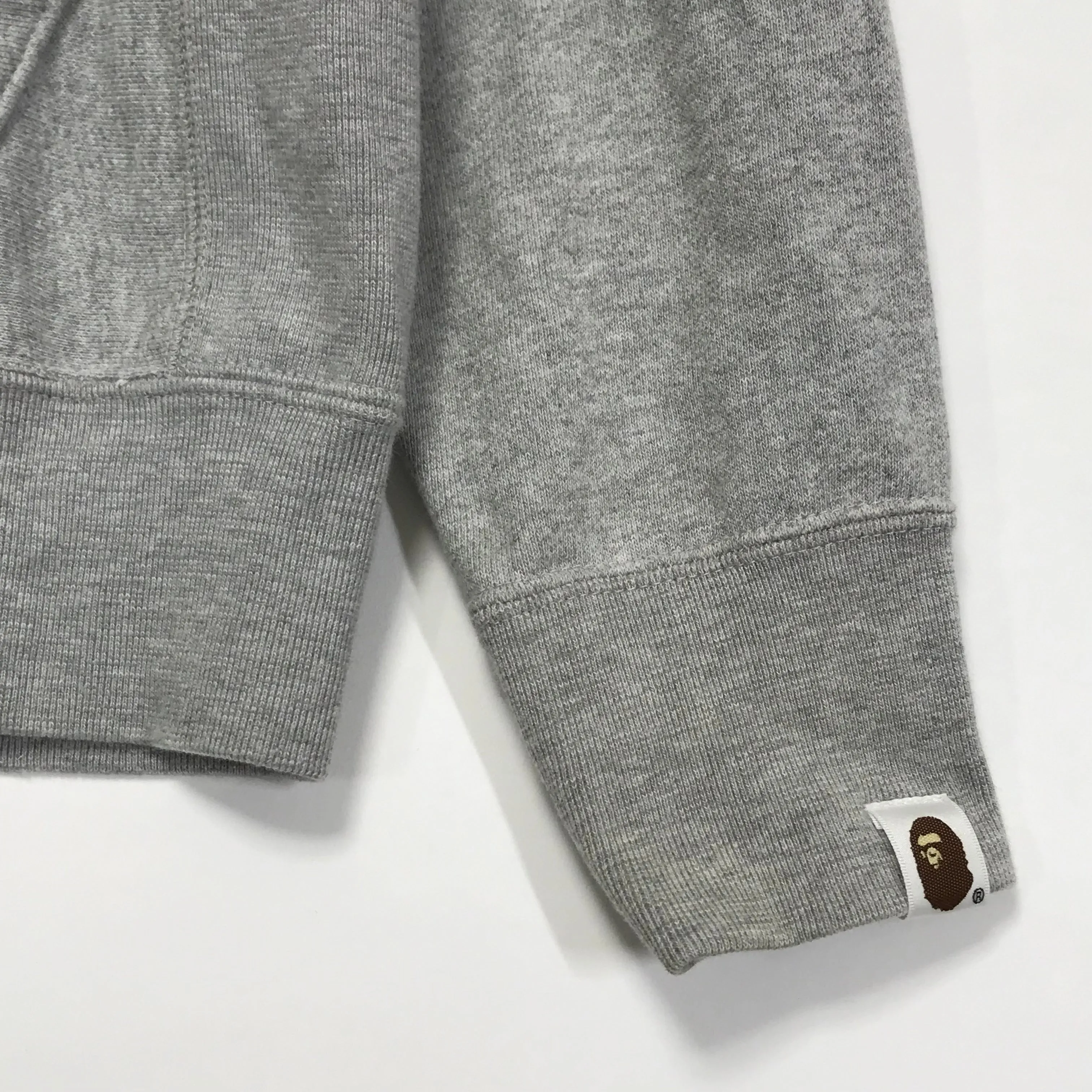 [S] A Bathing Ape Bape x Mario Full Zip Hoodie Grey