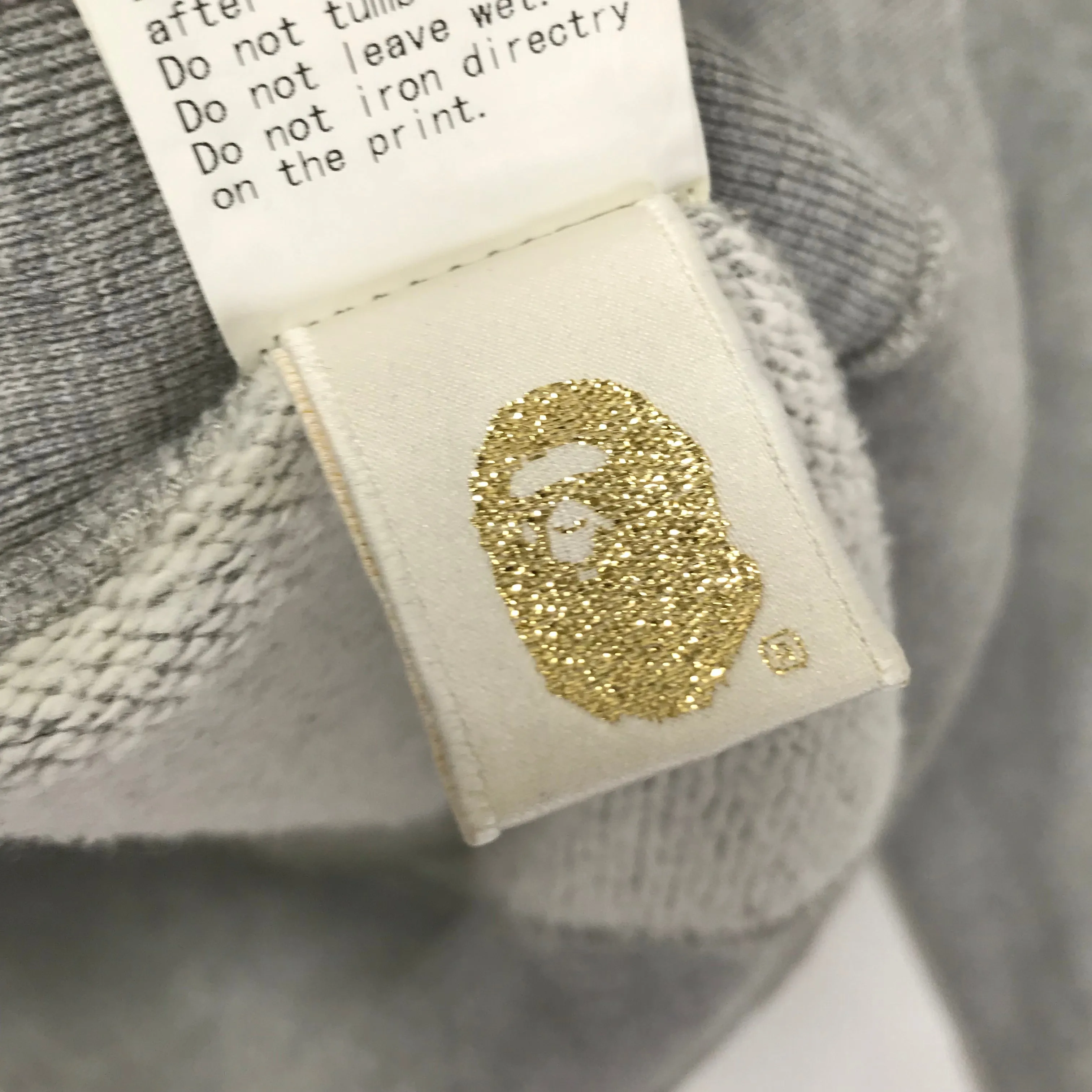 [S] A Bathing Ape Bape x Mario Full Zip Hoodie Grey