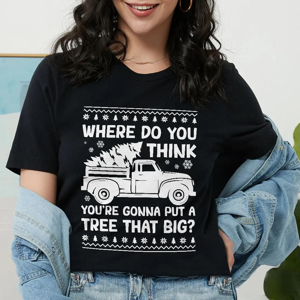 Sandjest Christmas Funny T-Shirt Gifts for Couple Husband Wife Girlfriend Boyfriend