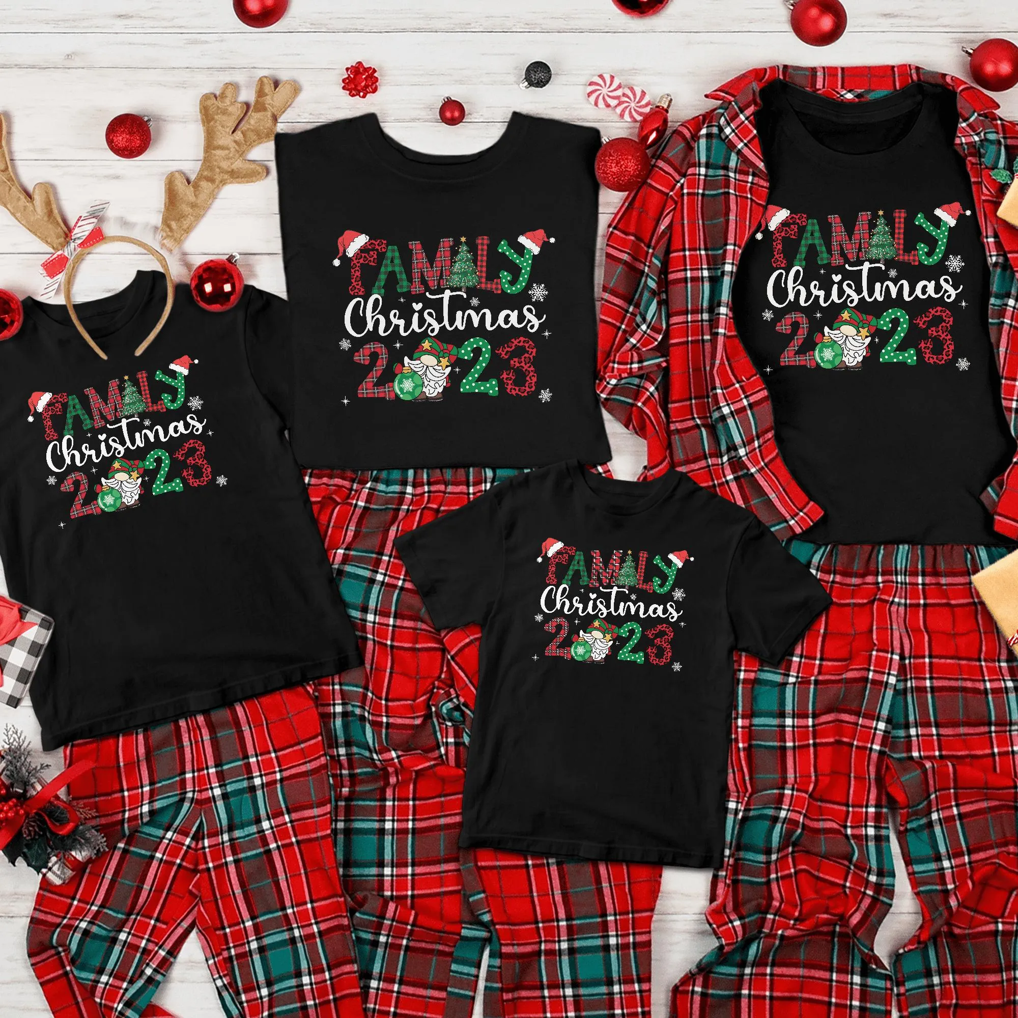 Sandjest Christmas Funny T-Shirt Gifts for Couple Husband Wife Girlfriend Boyfriend
