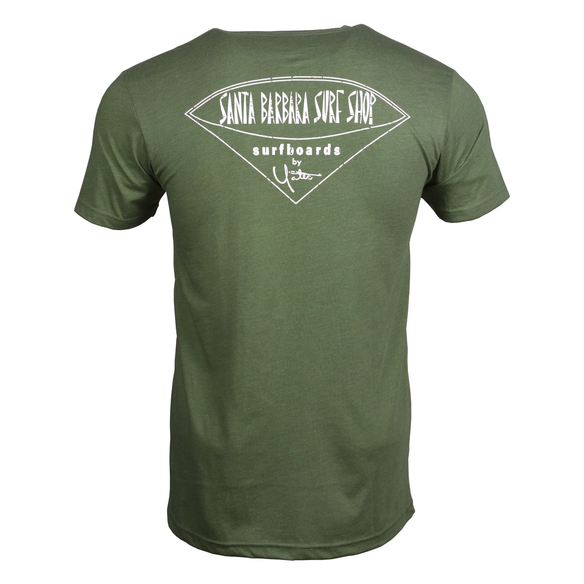 Santa Barbara Surf Shop Distressed Logo Short Sleeve T-Shirt